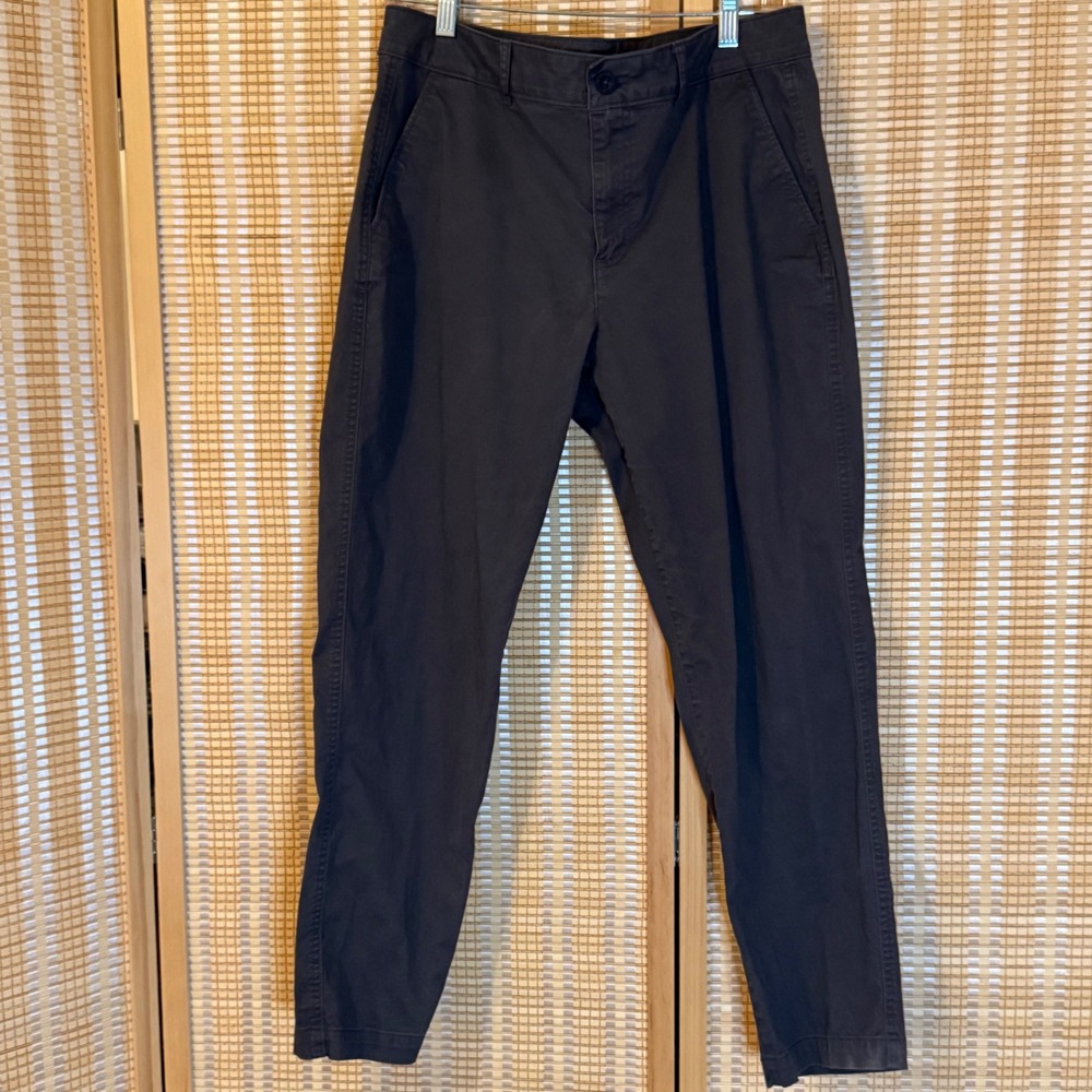 Eddie Bauer Womens Chino Pants Gray Stretch Cotton Straight Leg Size‎ 10 Street